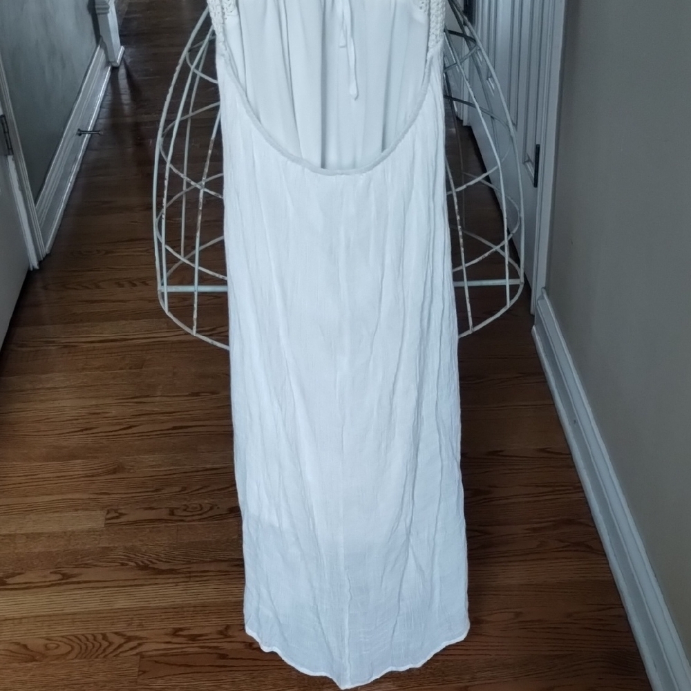 Say What? White Dress with Crochet Detail - Picture 7 of 14